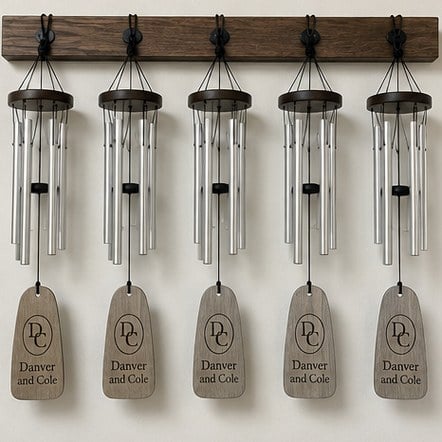 Customized wind chimes for weddings and occasions
