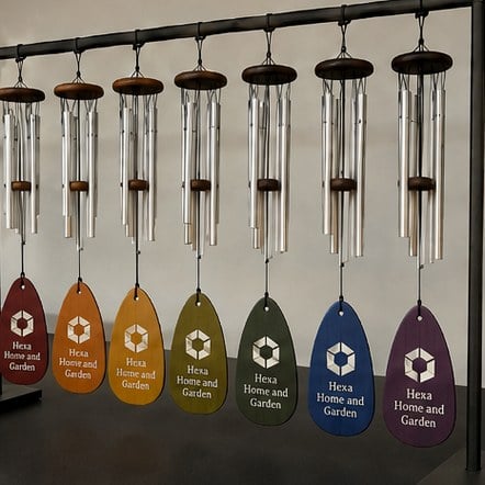 Promotional custom wind chimes with company logo